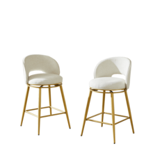 Dining Chairs - Beige + Fabric - View 10