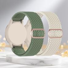 1 Pc Universal 18/20/22mm Nylon Sport Strap Compatible With Samsung Galaxy Watch 7 6 5 6 Classic Band,For HuaWei Watch GT6/GT5/Garmin Watch Vivoactive 5/Vivoactive3/Amazfit Watch BIP5/GTR 4 3 2/Polar Watch Smart Watch Adjustable Elastic Band Unisex - 22mm - View 13