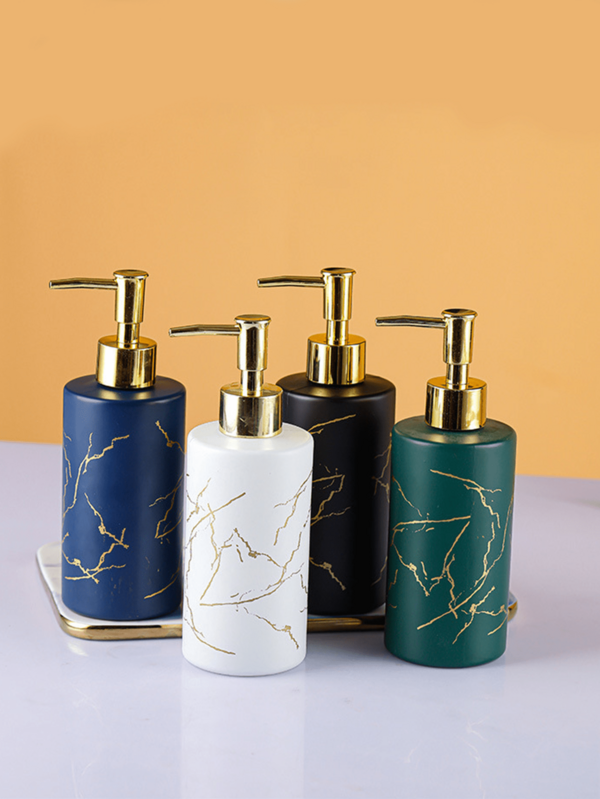 Dispensadores de jabón líquido recargables, adecuados para lavado de manos, gel de baño, loción, baño, cocina, viaje, hotel, restaurante, cafetería, decorativos, crema hidratante, fáciles de limpiar y mantener, accesorios de baño, regalos para fiestas
