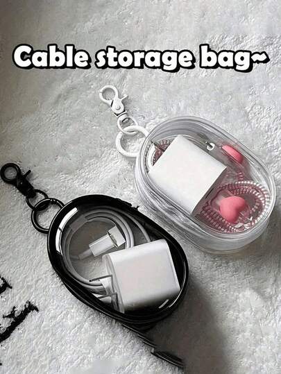 2pcs/1pc Portable Mini Clear Zipper Storage Pouch, Multi-Functional Jewelry Organizing Bag For Earphones, Power Bank, Keychains, Rings, Perfume, Unisex Travel Essential (Keychain Style Random) ,Jewellery Box,Pouch,Makeup Brush Holder,Brush Holder,Perfume Organiser,Pouch Bag,Gifts For Women,Christmas Gifts,Gift Ideas For Women