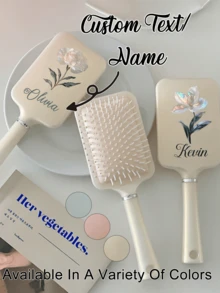 Lược chải tóc họa tiết hoa văn tùy chỉnh, khắc chữ/tên riêng, lược chải tóc cá nhân hóa, quà tặng lễ Phục Sinh, lược chải tóc gỡ rối tùy chỉnh, quà tặng phù dâu khắc tên riêng, tinh tế, phong cách, cổ điển, độc đáo, phù hợp sử dụng hàng ngày, du lịch, công tác và làm quà tặng. Quà sinh nhật cho bé gái, quà tặng bà, quà kỷ niệm, quà Valentine, quà sinh nhật, quà cưới, quà Ngày của Mẹ, quà tặng bạn thân, quà lễ Phục Sinh, quà tặng ngày lễ. - Nhiều màu - Xem 1