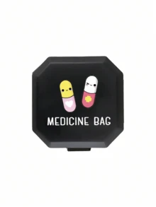 Tragbare Fach-Pillenbox Muster mit Pille, Medikamentflasche und Rotes Kreuz Symbolen, tragbare Medikamentische Erste-Hilfe-Tasche, 6-Fach Kapsel Aufbewahrungsbox, Reise Pillenbox, Medikamentbox, 6-Fach Pillenaufbewahrung, Reise Mini Pillenbox, feuchtigkeitsgeschützte Tabletten- und Vitamin-Behälter Spender, Zuhause und Camping - Verschiedenfarbig - Übersicht 15