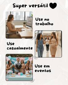 Nude Maternity Midi Dress, Muscle Tee, Casual, Ribbed, Elegant, Summer, Sizes M To G1 - 裸體 - 查看 8