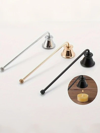 1pc Gold Candle Snuffer, Black Candle Extinguisher, Home Decor