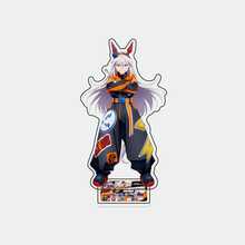 Figura de pie de acrílico gris de Umamusume - Figura de colaboración con tema de carreras - Versión de Oguri Cap Racing - Decoración de escritorio para fans del anime - Multicolor - Ver 5