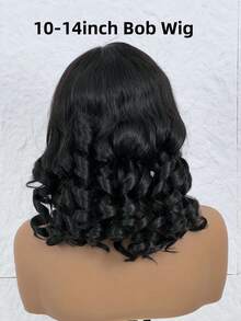 1pc Elegant 30-Inch Long Yaki Kinky Straight Wig In Natural Black - 180% Density, Deep Lace Front, High-Temperature Synthetic Fiber, Versatile Style - Natural & Black - View 10