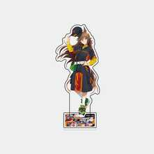 Figura de pie de acrílico gris de Umamusume - Figura de colaboración con tema de carreras - Versión de Oguri Cap Racing - Decoración de escritorio para fans del anime - Multicolor - Ver 6
