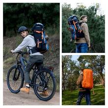 Zaino tattico CITYSPORTS PRO 60L con copertura antipioggia per escursionismo, blu scuro - Blu - Visualizzare 9