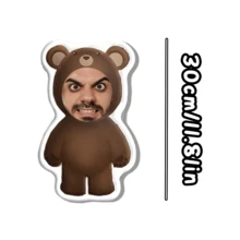 1 Almohada personalizada con cara divertida - Impresión personalizada de foto a doble cara, Almohada con cara personalizada - Estilo hogar, Regalo ideal para cumpleaños, Acción de Gracias, Navidad - furioso - Ver 13