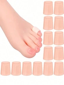 Protectores de gel para los dedos de los pies (paquetes de 2/4/6/10/20 piezas) Cubiertas y tubos protectores para los dedos nuevos de material que previenen ampollas y callosidades (específicamente para los dedos pequeños) Protectores de silicona para los dedos de los pies que previenen el solapamiento de los dedos gordos Regalo protector para padres Separador interdigital - Multicolor - Ver 13