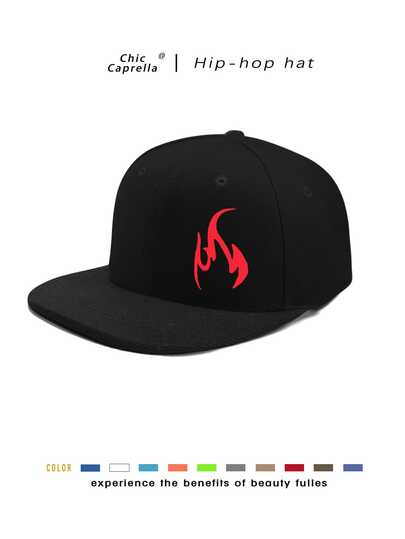 1pc Men's Outdoor Flame Design Snapback Cap,SportsHip-Hop Cap, Baseball Game Fits,Basketball,FallFits,Sports Style,90's Outfit,Bright Colors,AdjustableOutdoor Sun Protection Casual Cap For Travels, PartiesAnd Beach,Ldeal For Gifts Halloween