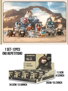 THE MONSTERS HIROSHI YOKOYAMA'S MA.K. SERIES FIGURINES, Sci-Fi Theme Blind Box Figures, Labubu Sci-Fi Style Display Collectibles, Mini Statue Figure Toy Blind Box, Collectible Gift, Exquisite Home Decor Ornament, Birthday And Christmas Gift - Multicolor - View 13
