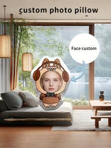 Personalized Shaped Pillow, Photo Customized Pet Pillow, Fun Birthday Gift For Him Or Her - Round - View 9