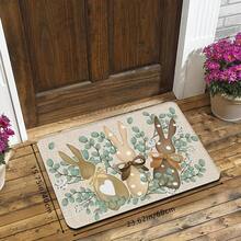 1 pieza Felpudo con diseño encantador de conejo - Fácil de limpiar, alfombra lavable a máquina, adecuada para sala de estar, dormitorio, cocina, oficina - Alfombra decorativa multifuncional, alfombra linda, felpudo, alfombrita, felpudo de bienvenida, alfombra, tapete, felpudo de entrada, alfombra de cocina, decoración del hogar, felpudo de entrada, alfombrita de área, tapete de exterior, decoración del hogar, alfombra de área, alfombra de jardín, alfombra lavable - A - Ver 3