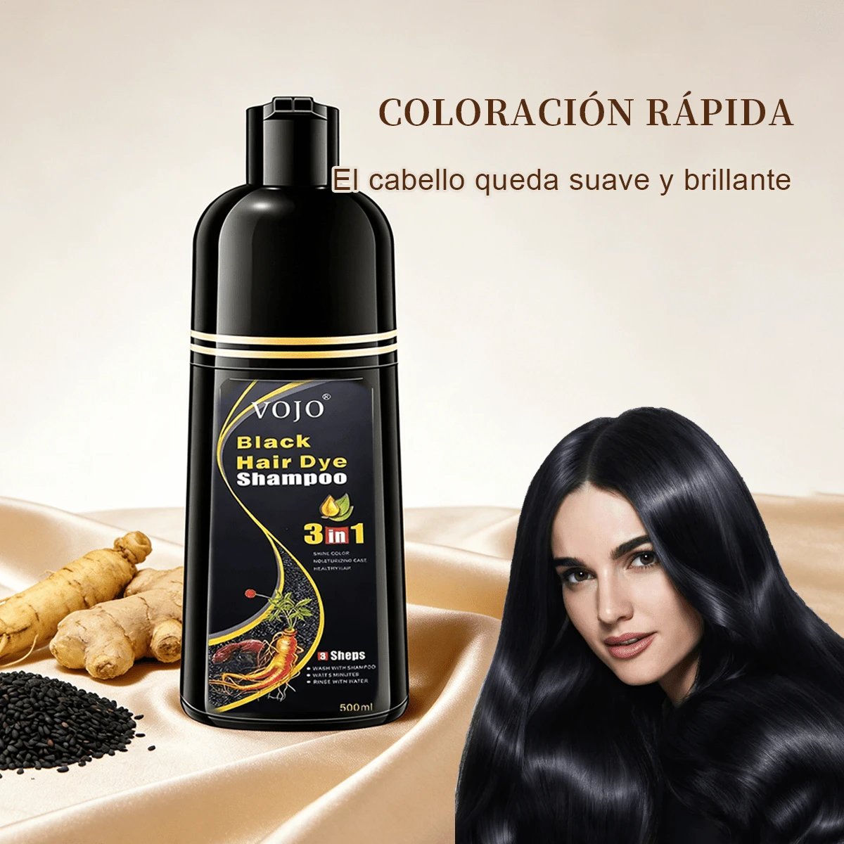 Hair Coloring - Black - View 1