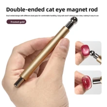 Nail Art Double-Headed Magnet Small Wand Strong Cat's Eye Magnet With Steel Ball Wide Glass Beads Cat's Eye - Multicolor - View 5