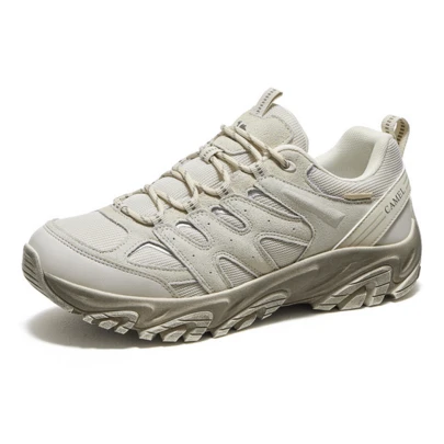 CAMEL CROWN 男士户外徒步鞋，专业防滑防水徒步鞋，秋季休闲运动鞋。
