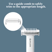 私密护理修剪器，舒缓氛围，女士腋下及私密部位剃毛器，温和全身脱毛仪，小巧便携，精致沐浴必备 - 白色 - 查看 3