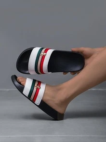 男士户外凉鞋EVA夏季拖鞋沙滩鞋室内/室外男士人字拖时尚黑色运动拖鞋，淋浴鞋 - 彩色 - 查看 7