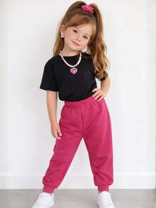 Set Of 3 Girls' Fleece Pants, Sizes 2 To 12 Years | Winter Pants For Girls | Children's Fleece (Assorted Colors) - Hỗn hợp - Xem 6