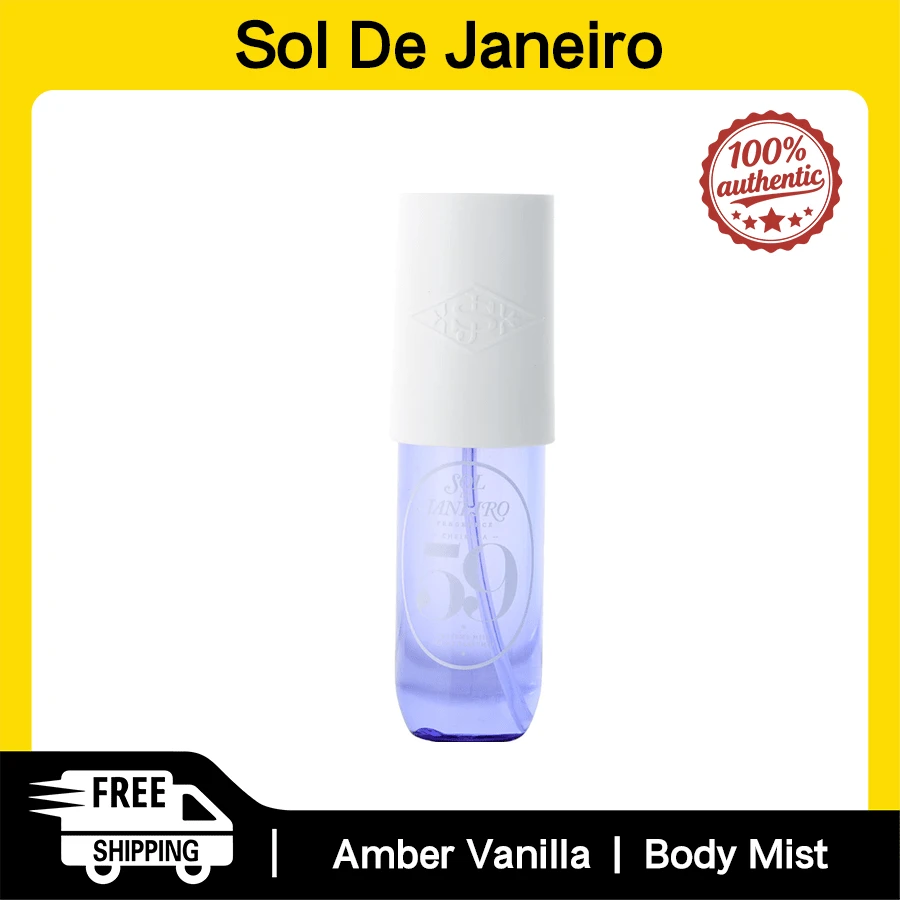 Sol de Janeiro Cheirosa 59 Delicia Drench Women Hair & Body Mist 90ml Amber Fragrance Women's Body Mist Original Authentic Product Long-Lasting Scent - Hương thơm hổ phách vani - Xem 1