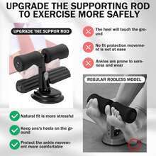 Abdominal Exercise Equipment, Multi-Functional Adjustable Sit Up Machine With 2 Suction Cups And Resistance Band, Muscles Full Body Training For Girl And Men - Black - View 7