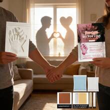 DOWMOO 1 Set Couples DIY Hand Casting Kit With Alginate Powder - 3D Lifelike Hand Mold For Memory Keepsake, Anniversaries, Teens And Adults,Gifts For Men And Women Suitable For Valentine's Day, Birthdays, Weddings And Parties,Quick Ship Items - DIY Couple Hand Masks - View 2