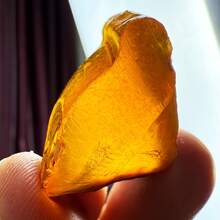 1pc Natural Amber Rough Stone, Raw Amber Mineral, Material For Making Amber Jewelry, DIY Jewelry Supplies - Brown - View 4