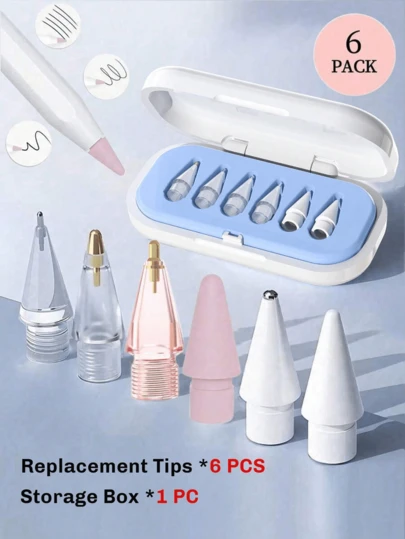 Shockproof Stylus Pen Replacement Tips Perfectly Compatible With Apple Pencil 1st Generation 2nd Generation And USB-C Apple Pencil With Storage Case Precise Size Fits Tightly No Looseness No Jitter Spring Easter Gift