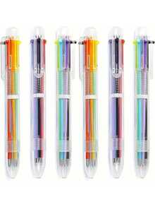 Bộ 3 bút bi hoạt hình dễ thương, nhiều màu sắc, đa chức năng, bấm nút, cá nhân hóa, bút dầu. - A - Xem 3