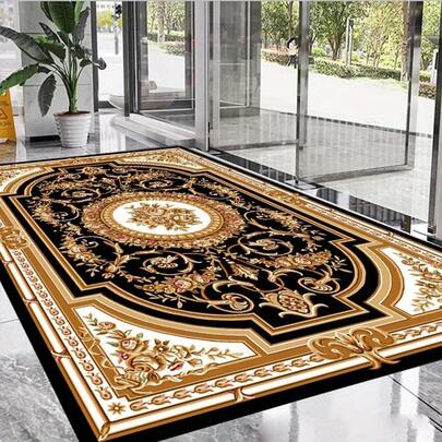 Vibrant Crystal Velvet Carpet - Thick, Non-Slip, Easy Care, No Shedding, Suitable For Bedroom, Study, Living Room, Hotel, Restaurant, Shopping Mall, Tea Room, Etc.