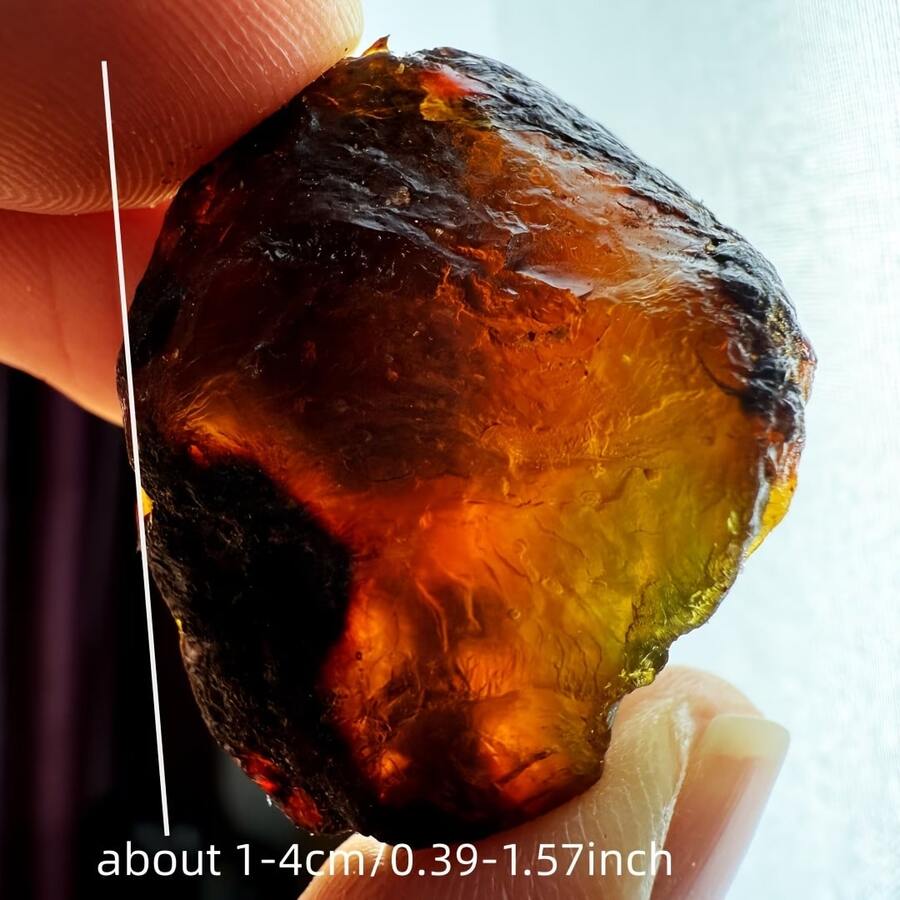 1pc Natural Amber Rough Stone, Raw Amber Mineral, Material For Making Amber Jewelry, DIY Jewelry Supplies
