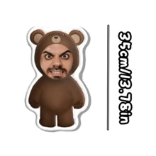 1 Almohada personalizada con cara divertida - Impresión personalizada de foto a doble cara, Almohada con cara personalizada - Estilo hogar, Regalo ideal para cumpleaños, Acción de Gracias, Navidad - furioso - Ver 14