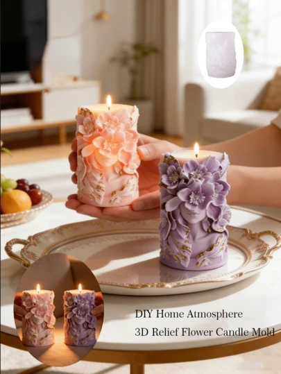 Elegant Silicone Mold For Peony Goddess, Heat-Resistant And Easy To Demold, DIY Artistic Candles/Handmade Soap/Resin Ornaments, Home Decoration, Mother's Day Valentine's Day Gift Collection, DIY Floral Themed Party Decoration, Easy To Create A Romantic Atmosphere