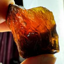 1pc Natural Amber Rough Stone, Raw Amber Mineral, Material For Making Amber Jewelry, DIY Jewelry Supplies - Brown - View 8