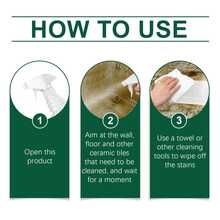 1瓶120毫升瓷砖清洁剂，家用去污剂，适用于清洁瓷砖、台面、家居环境、浴室、水槽、马桶等，多用途清洁喷雾，随机新旧版本 - 液體 - 查看 6