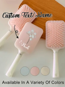 Lược chải tóc họa tiết hoa văn tùy chỉnh, khắc chữ/tên riêng, lược chải tóc cá nhân hóa, quà tặng lễ Phục Sinh, lược chải tóc gỡ rối tùy chỉnh, quà tặng phù dâu khắc tên riêng, tinh tế, phong cách, cổ điển, độc đáo, phù hợp sử dụng hàng ngày, du lịch, công tác và làm quà tặng. Quà sinh nhật cho bé gái, quà tặng bà, quà kỷ niệm, quà Valentine, quà sinh nhật, quà cưới, quà Ngày của Mẹ, quà tặng bạn thân, quà lễ Phục Sinh, quà tặng ngày lễ. - Nhiều màu - Xem 2