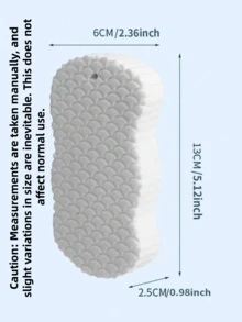 1pc Bathroom Cleaning Sponge, Exfoliating Towel, Painless Cleaning Sponge, Painless Cleaning Sponge, Bath Puff, Summer Accessories, Soft Bathing Sponge, Suitable For Adults, Non-Irritating (Random Color) - Multicolor - View 5