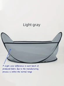 Pet Hair Collection Bag, Pet Grooming Cape To Prevent Pet Hair From Falling On The Ground, Household Dog/Cat Hair Collection Bag, Portable Pet Grooming Tent, Adjustable Pet Grooming Set, Simple Dog/Cat Hair Trimming Assist, Pet Supplies - Light Grey - View 7