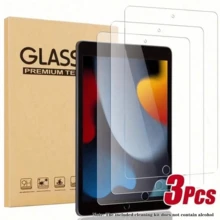3片裝高解析度鋼化玻璃螢幕保護貼，適用於iPad/Air/Pro/Mini/1/2/3/4/5/6/7/8/9/10/11代/8.3吋/9.7吋/10.2吋/10.5吋/10.9吋/11吋/12.9吋/13吋/2018/2025/2022/Air 2024/Pro 2024/M2/M3/M4 - 無色 - 查看 17