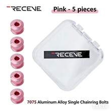 HASSNS Aluminum Alloy Bicycle Crank Bolt Set, 5 Pcs Of 6.5mm Anti-Rust Crankset Fixing Screws And Nuts For Cycling Chain Wheel 2 Sold - Multicolor - View 14