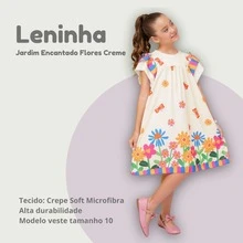 Girls' Themed Dress - , Enchanted Garden, Bees, Butterflies - Graduation, Fashionable, Blogger Style, Cool, For Parties, Birthdays, Everyday Wear, Casual, Girl's Clothing, Teen, Wedding, Printed, Loose-Fitting, Summer, Floral - 香檳色 - 查看 3