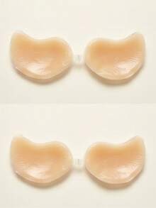 2/1pc Invisible Mango Shaped Adhesive Push-Up Bra - Women Strapless Silicone Lift Bra Cup, Suitable For Backless Dresses, Breathable Self-Adhesive Pad, Reusable, Skin-Friendly - Multicolor - View 15