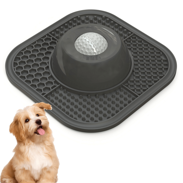 1. Slow Feeder Dog Bowl, Suitable For Liquid Treats, Anti-Slip[Entertainment Ball]Bone Broth Dog Licking Bowl, 3/4 Cup Yogurt Puppy Licking Toy, Suitable For Large, Medium And Small Dogs Nutritional Supplement/Post-Operative Nutrition