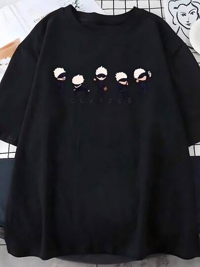 BREATHABLE  Japanese Anime Jujutsu Kaisens T-Shirt YUTA OKKOTSU Printed Men's Classic men's Classic Size Plus Size T-Shirt HARAJUKU HARAJUKU UNISE CASUAL T-Shirt graphic tees women