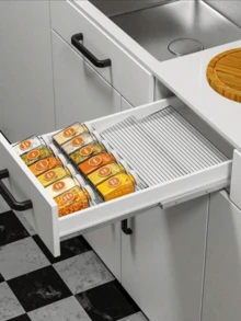 Bộ 2/4 kệ đựng gia vị bằng acrylic có thể điều chỉnh, kệ sắp xếp ngăn kéo nhà bếp - Hoàn hảo để đựng lọ gia vị, trong tủ, kệ bếp, mặt bàn và các phụ kiện nhà bếp khác, giải pháp lưu trữ thiết thực. Món quà lý tưởng cho Ngày Valentine, Giáng sinh, Ngày của Cha, Ngày của Mẹ dành cho người lớn tuổi hoặc bạn bè. Không bao gồm lọ gia vị. - Nhiều màu - Xem 14