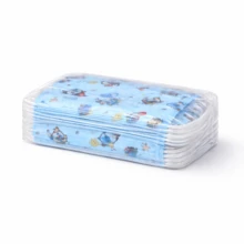 Paquete con 50 Cubrebocas de Triple Capa Termosellados Infantiles con Diseño - 1 caja Azul - Ver 1