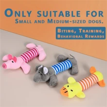 [For Small Dogs] Pig & Elephant Design Dog Chew Toys, Squeaky & Durable Interactive Pet Supplies, Suitable For Aggressive Chewers - Multicolor - View 3
