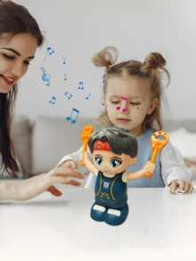 Elektryczna zabawka kaskaderska z muzyką, fajne światła, obrót o 360 stopni, dynamiczna zabawa, kreskówkowy pokaz kaskaderski, zabawa, przygoda dla przedszkolaków, chłopiec, dziewczyna, podróż, dom, szkoła, rozrywka na zewnątrz, wewnątrz, prezenty urodzinowe dla dzieci, zabawki dla dziewczynek, zabawki dla chłopców, lalki, zabawki dla dzieci, zabawki dla niemowląt, zabawki do tańca - Wielokolorowe - Zobacz 6