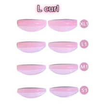 Libeauty 4 Pairs L Curl Reusable Silicone Eyelash Perm Pads | Washable Lash Lift Shields | Cute Aesthetic Beauty Tool For At-Home & Salon Lash Styling - Multicolor - View 15